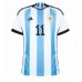 Herren Fußballbekleidung Argentinien Angel Di Maria #11 Heimtrikot WM 2022 Kurzarm